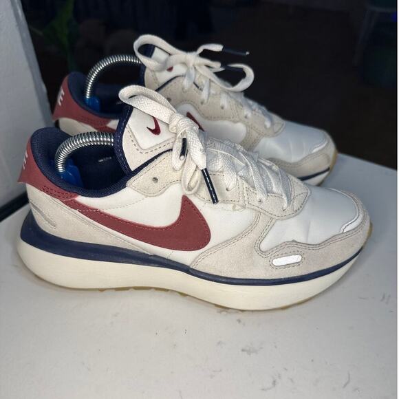 Nike Women's Phoenix Waffle 'Light Bone Team Red' Sneaker, Size 5.5, EUC - Picture 4 of 9